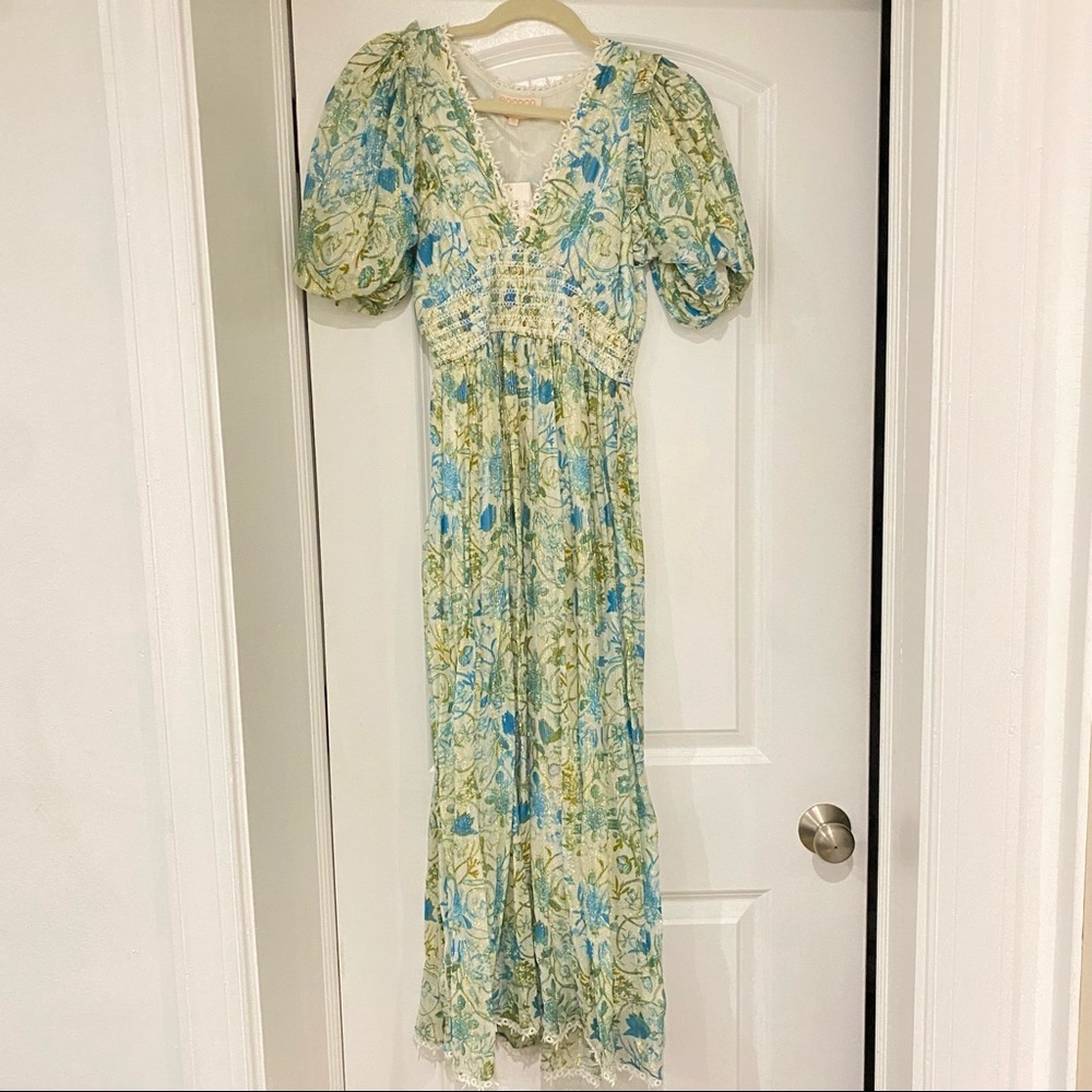 Blue Floral Maxi